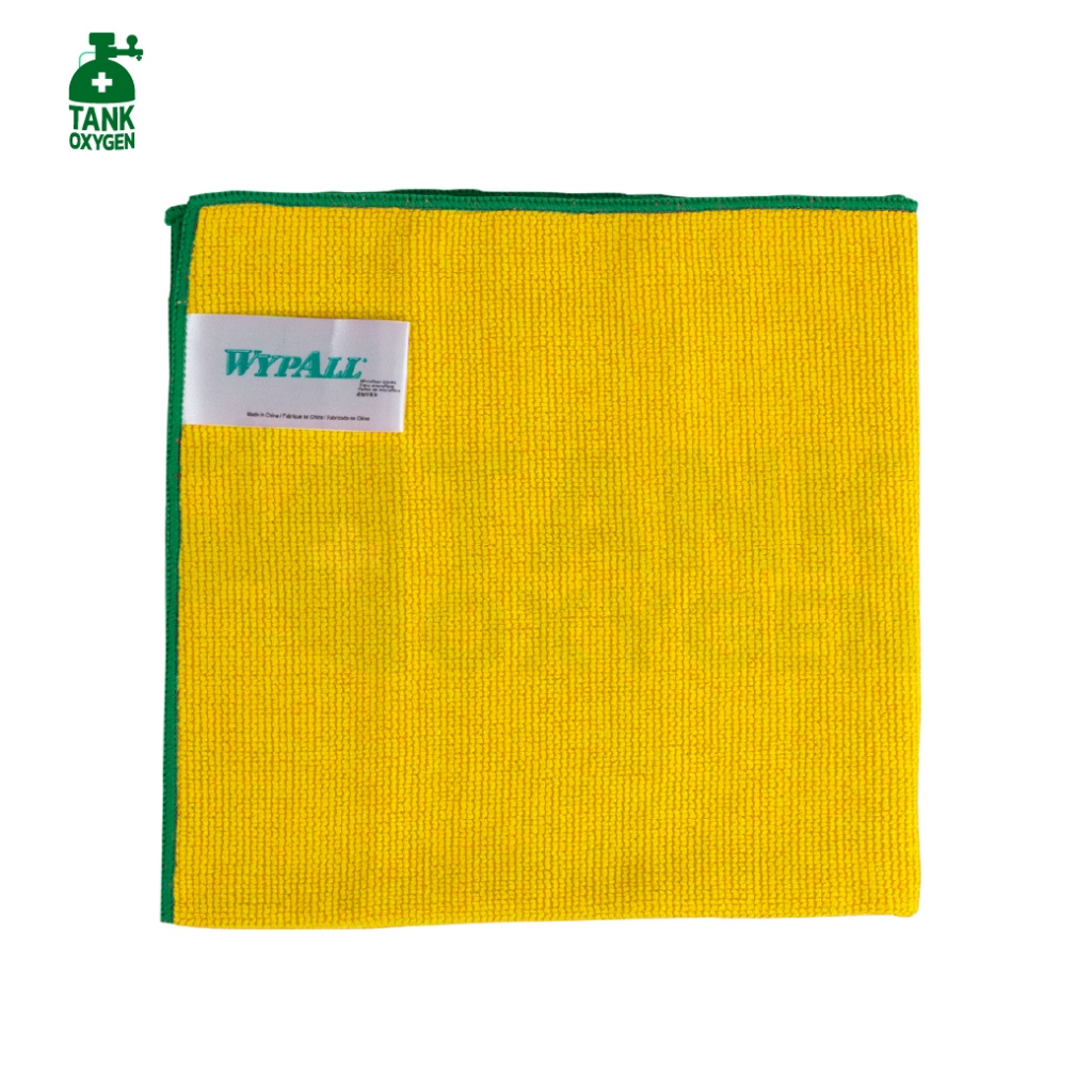 WYPALL ผ้าไมโครไฟเบอร์ ดูดซับน้ำดีเยี่ยม ใช้งานได้หลากหลาย ขนาด 40 x 40 ซม. (สีเหลือง) 1 ผืน