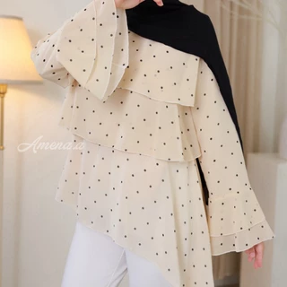 Layla Flow เสื้อชีฟอง3เลเยอร์ (มีซับใน) ดีไซน์เรียบหรู พลิ้วสวยใส่สบาย
