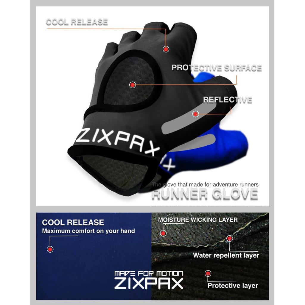 ZIXPAX TRAIL RUNNER GLOVE 65111-F1