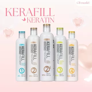 Kerafill Keratin Treatment เบอร์ 2 ครีมสีม่วงและสีเหลือง ของแท้100%