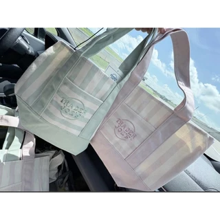 กระเป๋าผ้ามินิ นำเข้า🇺🇸 Trader Joe's Mini Tote Bag รุ่นลายริ้วพาสเทลสุดฮิตสุดละมุน 🧸