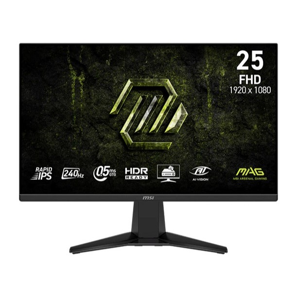 MSI Gaming Monitor MAG 255F X24 - 24.5"/Rapid IPS/240Hz/0.5ms/AMD FreeSync Premium/3Y*3 MNL-002535