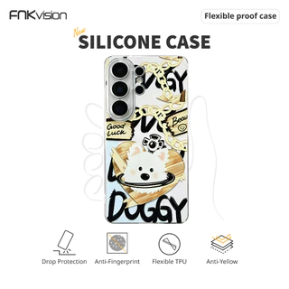 FNKvision เคสใสไม่เหลือง สำหรับ Samsung Galaxy S21 S22 S23 S24 S25 S26 Ultra A56 A07 Note 20 Ultra A35 A55 A54 A36 A26