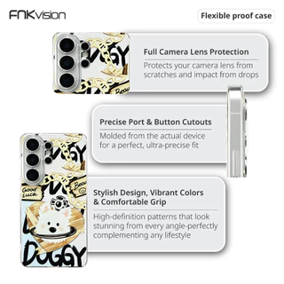 FNKvision เคสใสไม่เหลือง สำหรับ Samsung Galaxy S21 S22 S23 S24 S25 S26 Ultra A56 A07 Note 20 Ultra A35 A55 A54 A36 A26