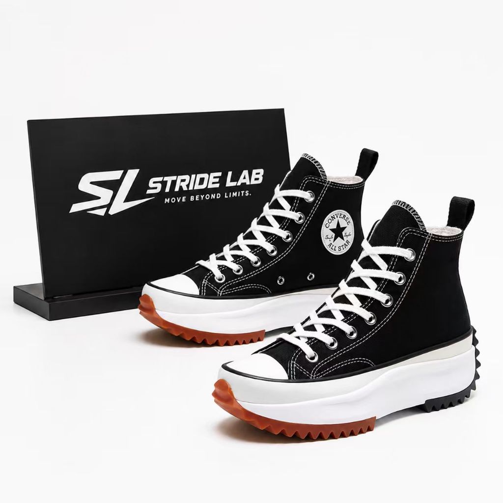 SL รองเท้ากีฬาลำลองพร้อมส่ง black-Run Star Hike（ไซส์ 36-44）เหมาะผู้ชายผู้หญิง ระบายอากาศดี