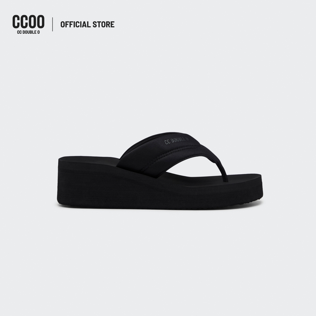 CC DOUBLE O PLATFORM THONG SANDALS ผู้หญิง รองเท้าแตะแบบหูหนีบส้นตึก รุ่น O26WSWA024 (AW26 #P3)