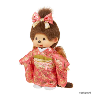 Monchhichi Kimono Series Size S (Boy & Girl) ตุ๊กตามอนชิชิกิโมโนคู่รักแต่งงาน ลิขสิทธิ์แท้100%