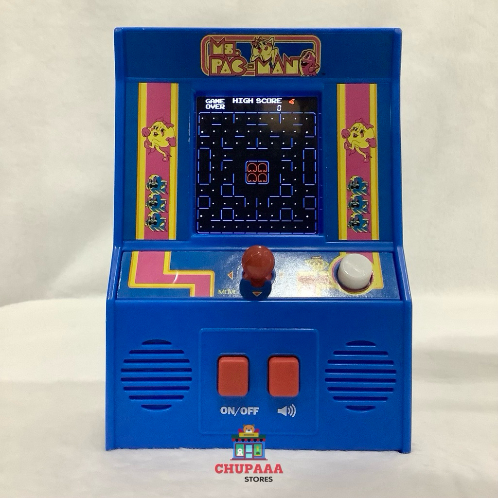 Pacman Mini Arcade Electronic Handheld Game Retro Sound Effects Pac-Man | เกมส์ แพ็ก-แมน จอภาพสี Ban
