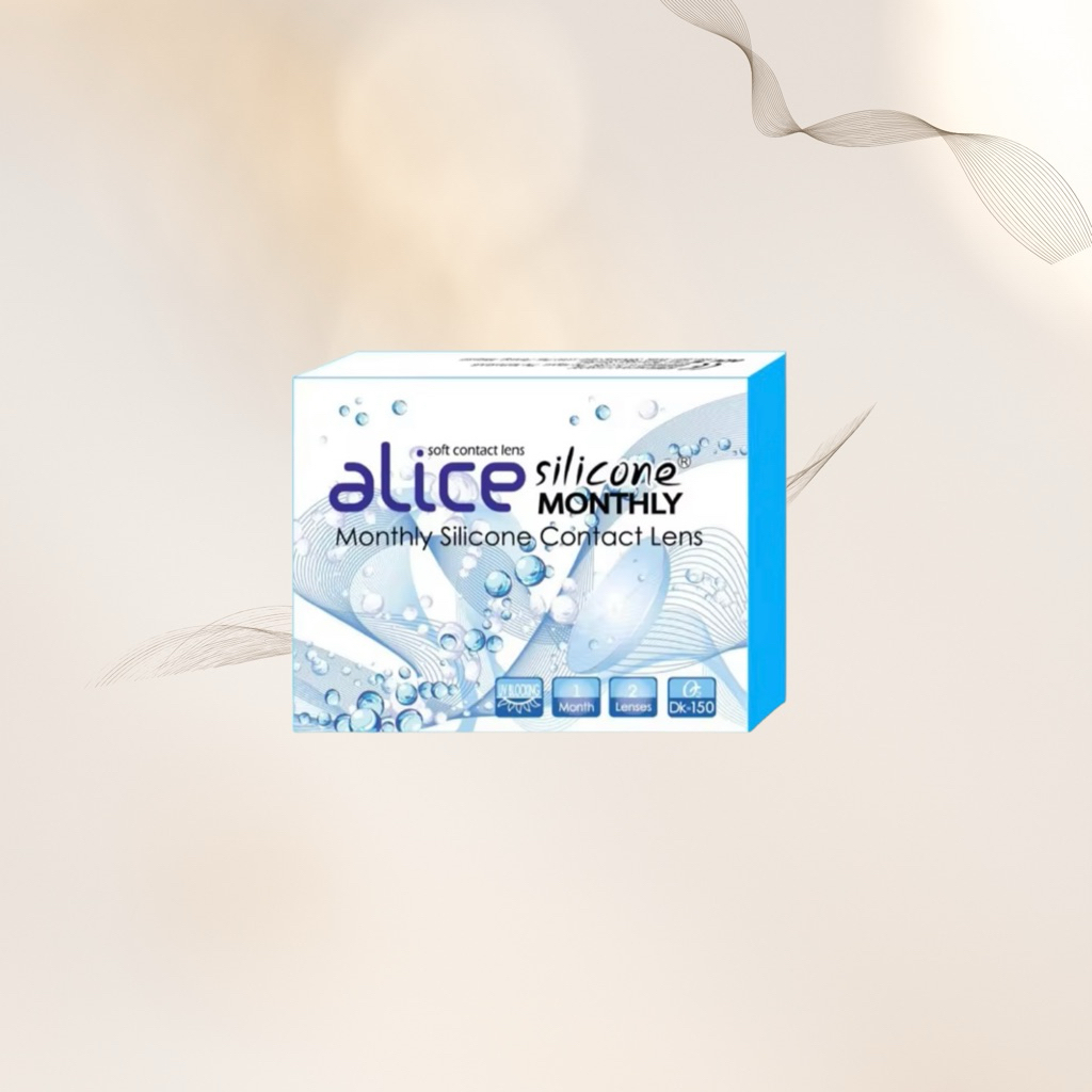 Alice silicone คอนแทคเลนส์ใส 1คู่