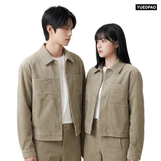 Yuedpao Ultimate Stretch Corduroy - Cropped Jacket (2-Pocket) เสื้อแจ็คเก็ตลูกฟูก ผ้าร่อง ทรงครอป มีกระเป๋า (6 สี)