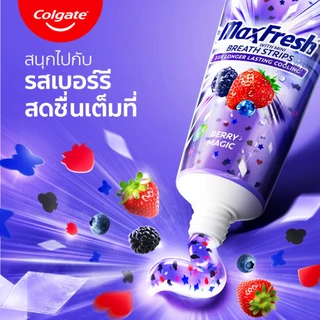 ยาสีฟัน คอลเกต แมกซ์เฟรช เบอร์รี แมจิก 100ก. (แพ็คคู่) Colgate MaxFresh Berry Magic Toothpaste 100g. (Twin)