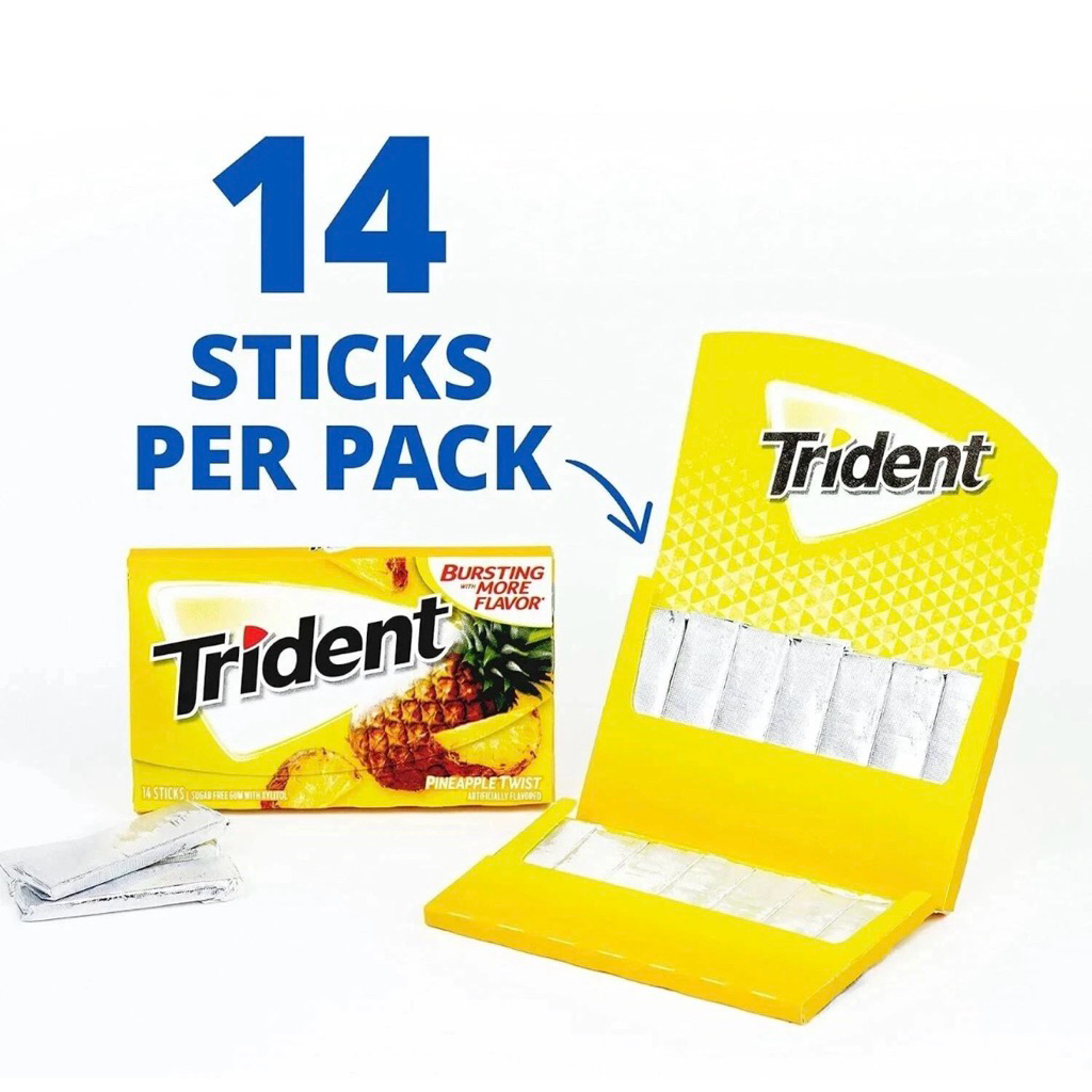 Trident Pineapple Twist sugar free gum