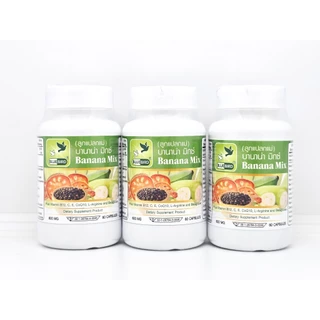 บานาน่า มิกซ์ Banana Mix (ลูกแปลกแม่) ตรา บลูเบิร์ด ขนาด 600 มิลลิกรัม 60 แคปซูล