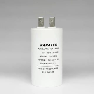 🔥เคลียร์สต๊อค KAPATEK คาปาซิเตอร์ คอนนิเซอร์ ปั๊มลม 450VAC รุ่น CBB60 (ชนิดขั้วเสียบ) 3 uF ถึง 55uF