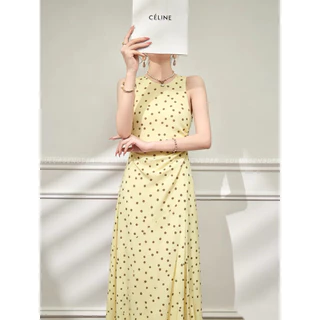 PICHA_BRAND : BUTTER YELLOW POLKA DOT DRESS