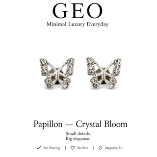 GEO ต่างหูแม่เหล็ก รุ่น | Papillon Collection | ไม่ต้องเจาะหู ใส่สบาย สไตล์มินิมอล