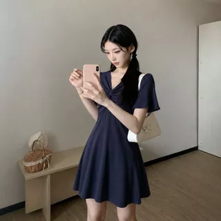 💫S-5XL พร้อมจัดส่ง【EVIOVIO】💞ชุดเดรสแขนระบาย รุ่นยอดฮิต ใส่ทำงานสวย พรางหุ่น ชุดสุภาพ ชุดสาวอวบ ใส่ได้หลายโอกาส🪷
