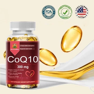 DrevitaMax CoQ10 300mg อาหารเสริม ดูแลหัวใจ กระตุ้นพลังงาน เสริมภูมิคุ้มกัน ลดความเหนื่ลัด [120 แคปซูล]