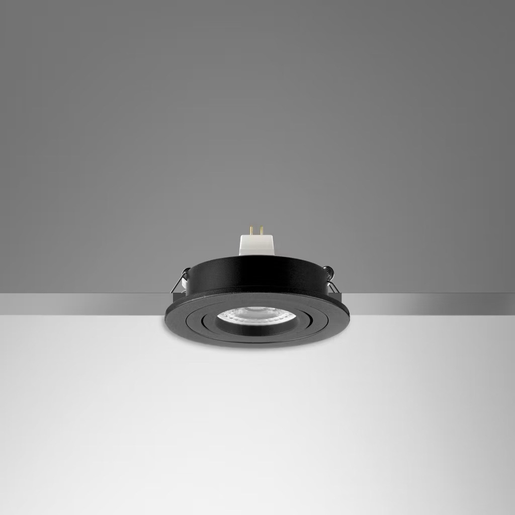 LUMAX โคมฝังดาวน์ไลท์ Downlight  รุ่น ERAM81  MR16 G5.3  ขอบสีดำ