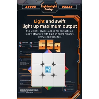 (ส่งไว) รูบิคแม่เหล็ก โมยู 3x3 Moyu 3M V2 Meilong กล่องสีดำ 3M 4M Rubik Cube Magnetic มีแม่เหล็ก หมุนลื่น ของแท้