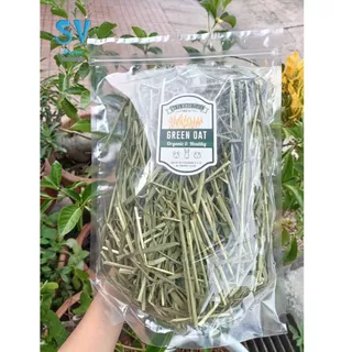 มายล Carrot top ใบเเครอท และ green oat กรีนโอ๊ต หญ้าสำหรับกระต่ายเเละสัตว์ฟันเเทะ 100 g