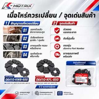 ชุดยางกันกระชาก ยางดุม HONDA WAVE-100 / 125 / 110i / 125i / MSX-125
