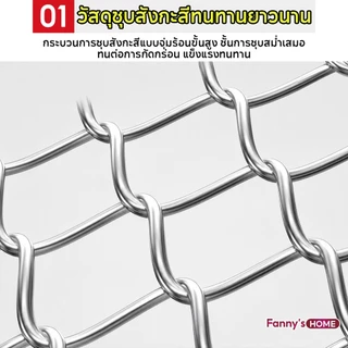 ลวดตาข่ายถัก Chain link Fence ยาว10m สูง0.8m 1m 1.2m 1.5m รั้วถักปม/รั้วตาข่าย ตาข่ายเหล็กถัก รั้วเหล็กสำเร็จรูป