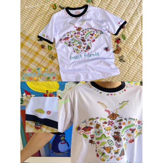 (พร้อมส่ง)เสื้อ insect world collection (2tone & ringer tee)🌏🐝🦋🐞🪲