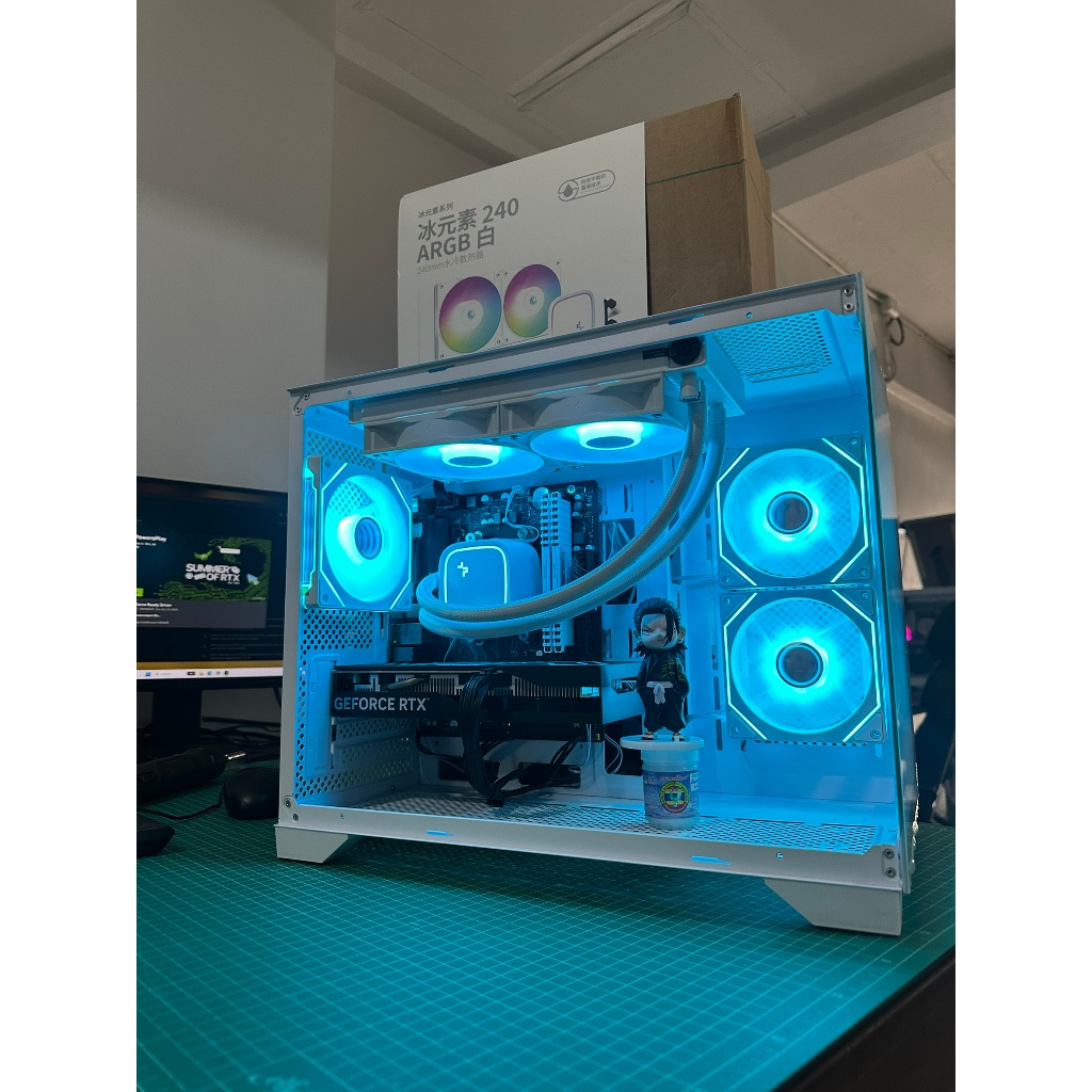 คอมเซ็ต มือสอง Spec R5 5500 / RTX 4060 8gb / A520M DDR4 / Ram 16gb(8*2) bus 3200 / M.2 500gb / 650w 