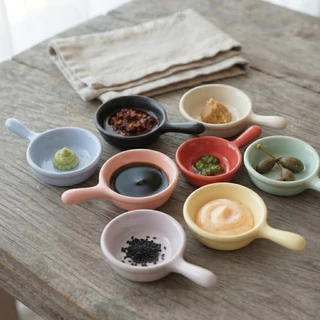 ถ้วยน้ำจิ้ม 2.5 ทรงกระทะจิ๋ว ceramics สามารถเข้าเครื่องล้างจานไมโครเวฟได้ปลอดภัย รับประกัน