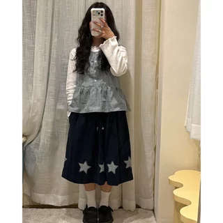 Jellyplease (In Her Daydream) - STARRY SKIRT lot* PRE รอ 10-15 วัน | classic flared skirt with appliqué stars