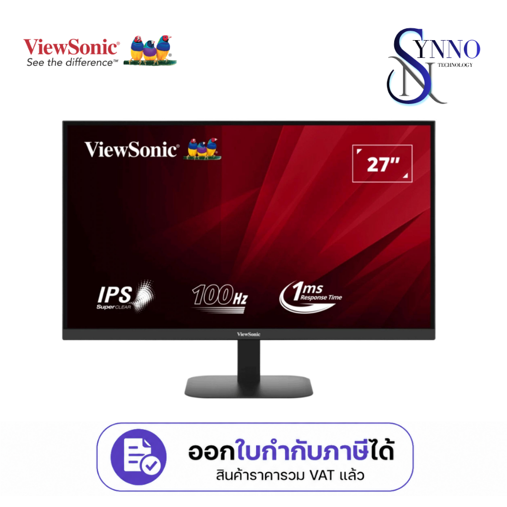 จอคอมพิวเตอร์ Monitor  Viewsonic VA2708-2K-MHD ขนาดจอ 27 นิ้ว IPS 2K 100Hz