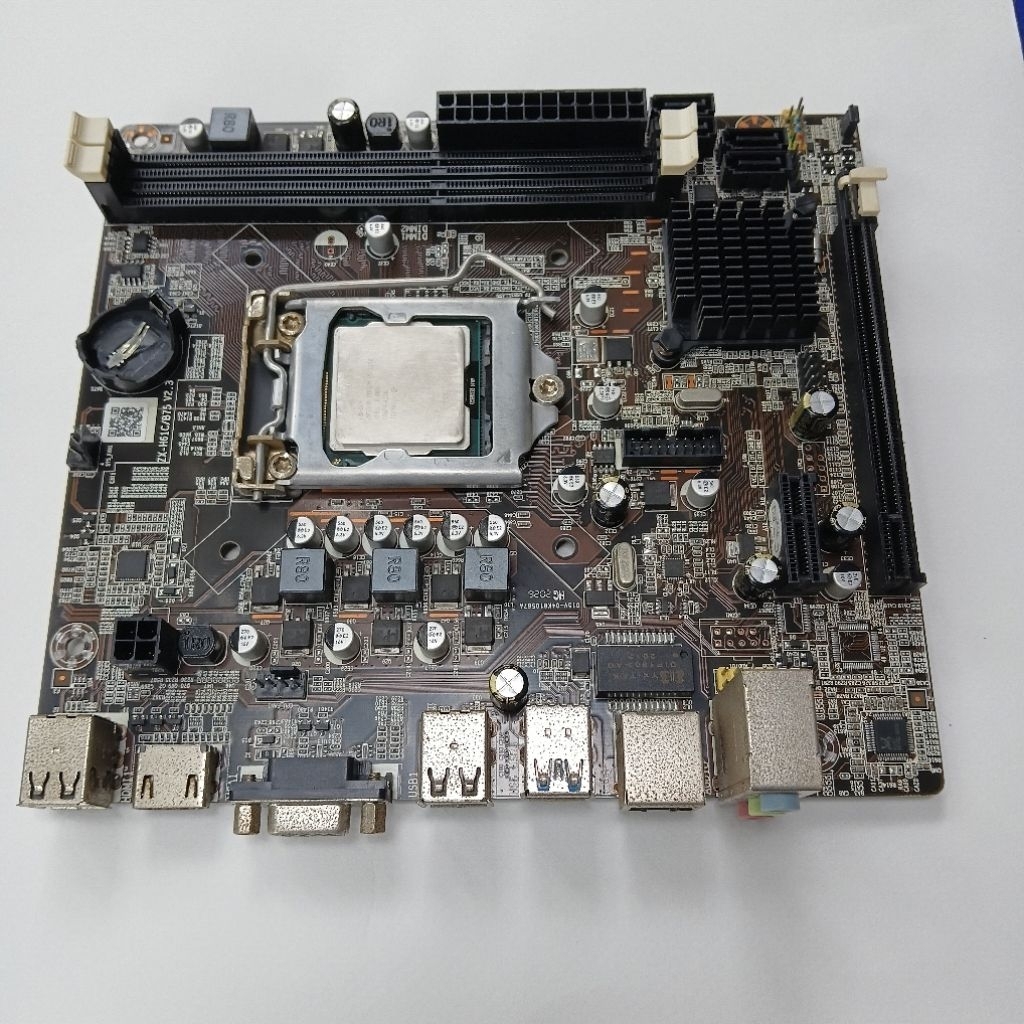 เมนบอร์ด (พร้อม cpui 5 (2320)  H61C V2.3 ddr3 LGA 1155 อินเทล H61 รองรับ i3, i5, i7 มือสองใช้งานปกติ