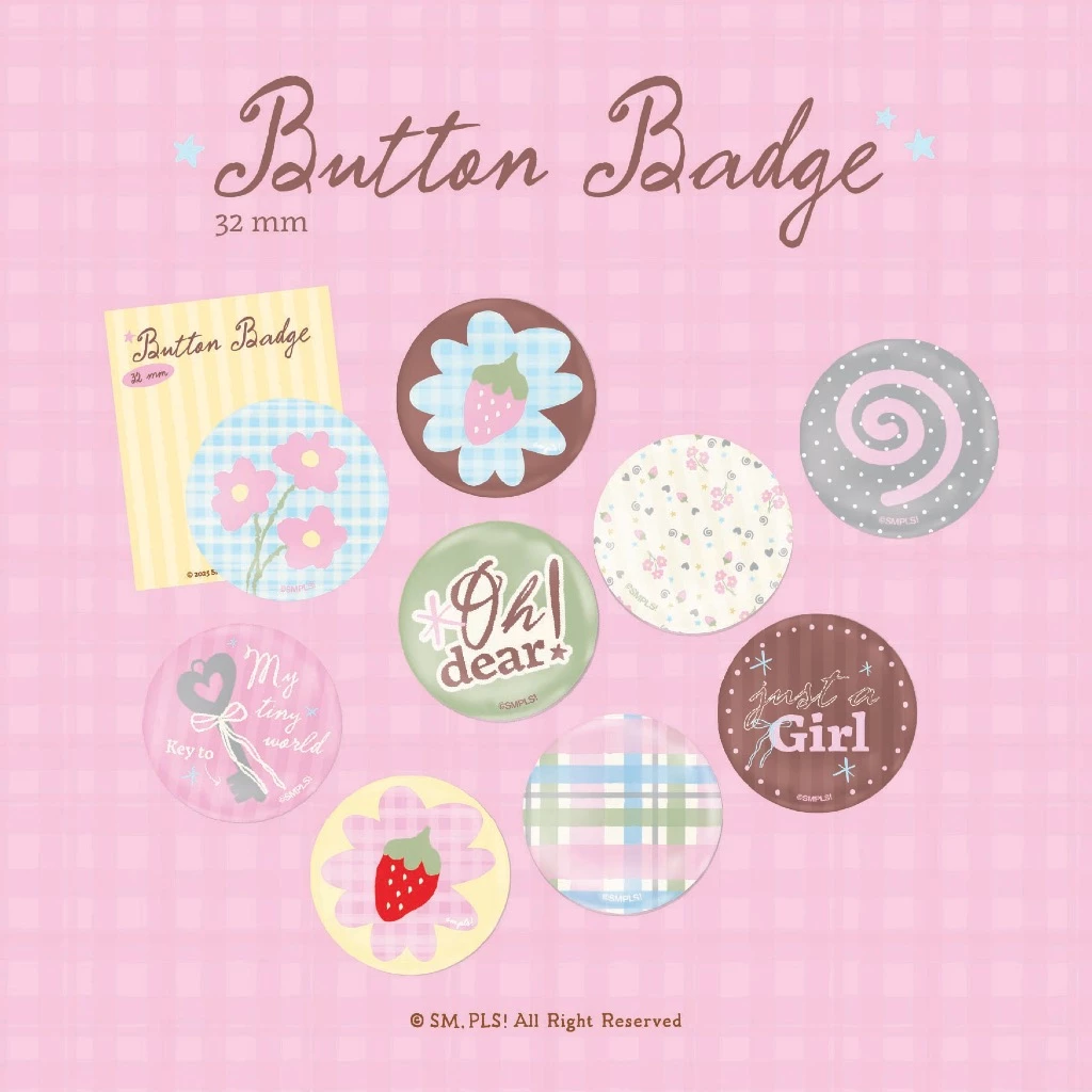 Button Badges เข็มกลัดขนาด 32 mm (Inner Child Club Col.) - SM,PLS!