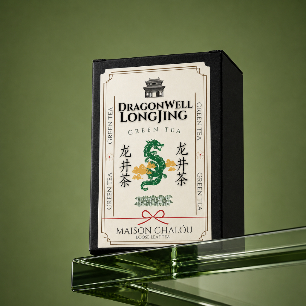 ชาเขียว หลงจิ่ง หอมถั่ว ดอกไม้แรง Premium Longjing Green Tea ชาจีน70 g