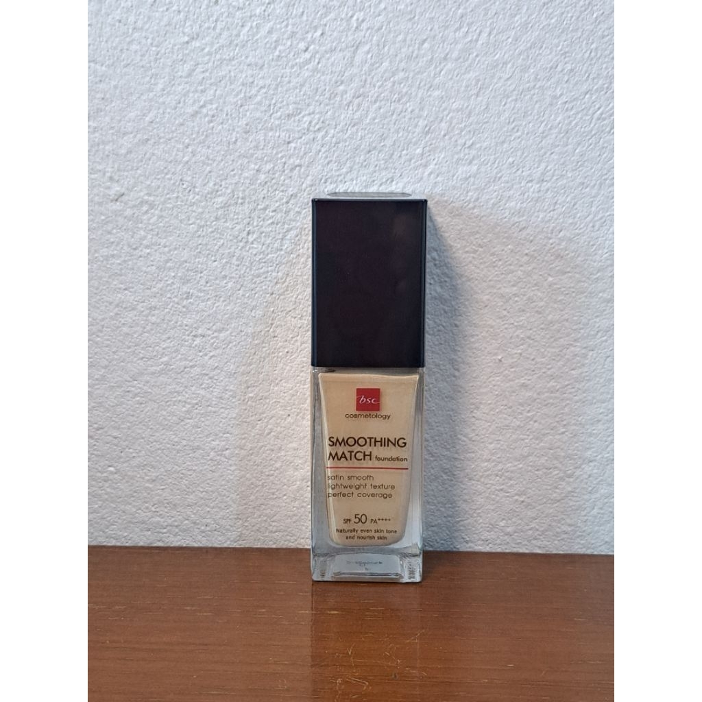 รองพื้นบีเอสซี BSC SMOOTHING MATCH  FOUNDATION SPF50 PA++++ เนื้อซาตินบางเบา ปกปิดธรรมชาติ 30 มล.