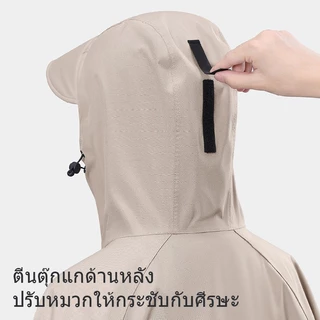 ICIC เสื้อกันฝน เสื้อกันฝนมอเตอร์ไซค์อย่างหนา เสื้อกันฝนผู้ใหญ่ ชุดกันฝน ชุดเสื้อกันฝน อ่อนโยนต่อผิว คุณภาพดี กันน้ำ