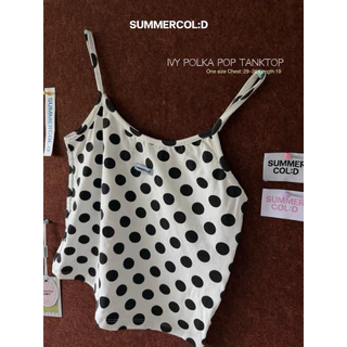 (สินค้าพร้อมส่ง) summer.cold - Ivy Polka Pop