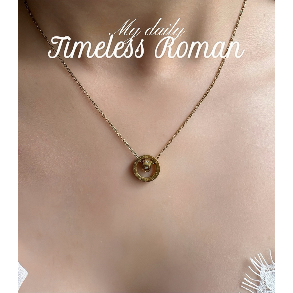 BENE.CO Timeless Roman Necklace สร้อยเลขโรมัน