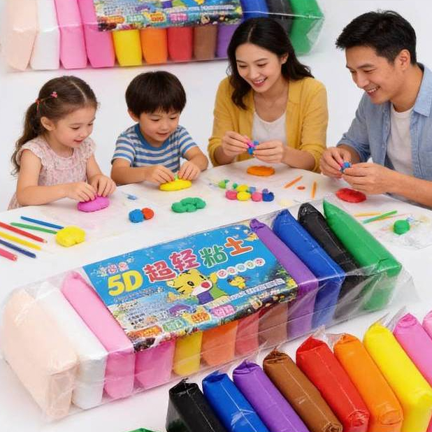 ชุดแป้งโดว์12สี พร้อมอุปกรณ์ปั้น ดินเบา ของเล่นเด็ก ปั้นง่าย เนื้อเนียน มี มอก. ดินญี่ปุ่น ดินเกาหลี