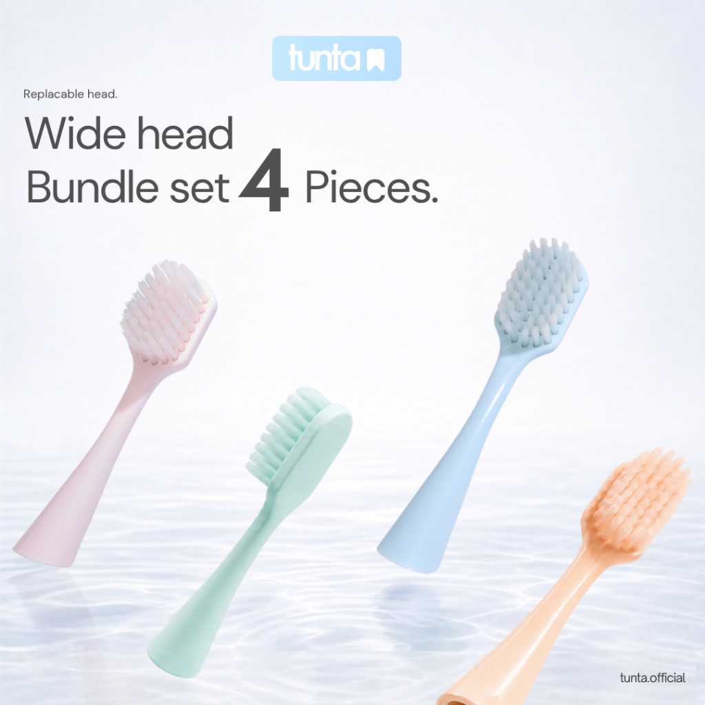 TUNTA Replacable Head (Wide) แพ็ค 4 ชิ้น
