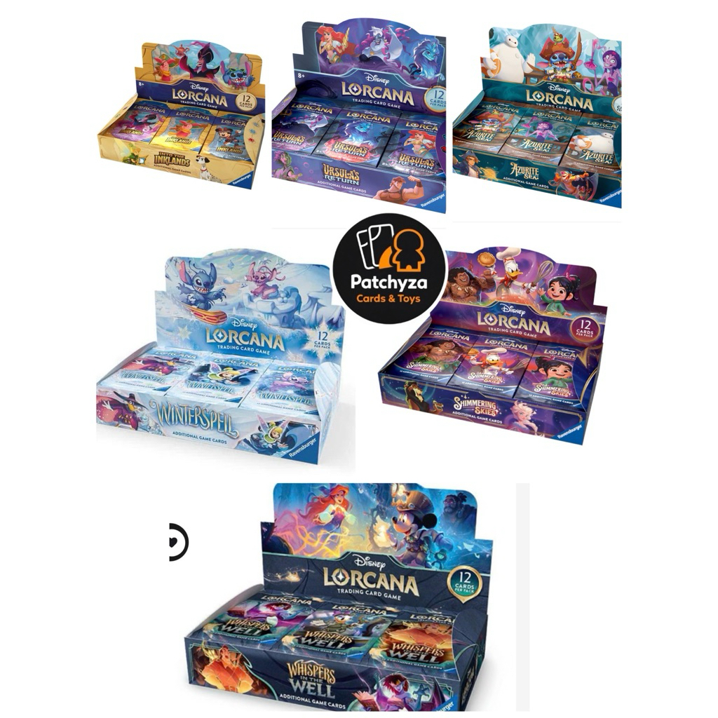 💎Disney Lorcana Booster box Eng Ver. Whisper in The well, In to the Inkland, Ursula Return, Shimmering Skies
