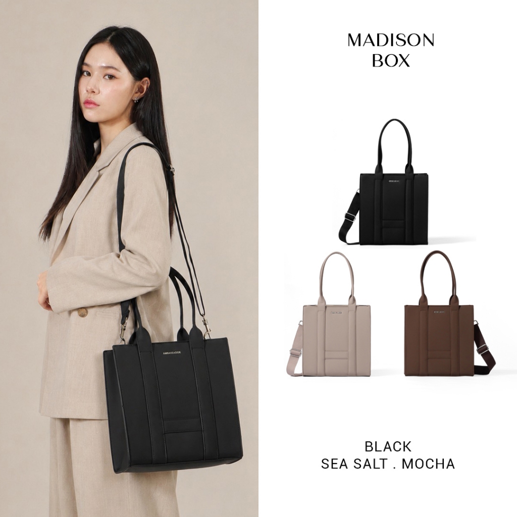 ABDSTORE | Madison BOX Bag กระเป๋าสะพาย กระเป๋า Ipad กระเป๋าถือ 8141 By Ambassador