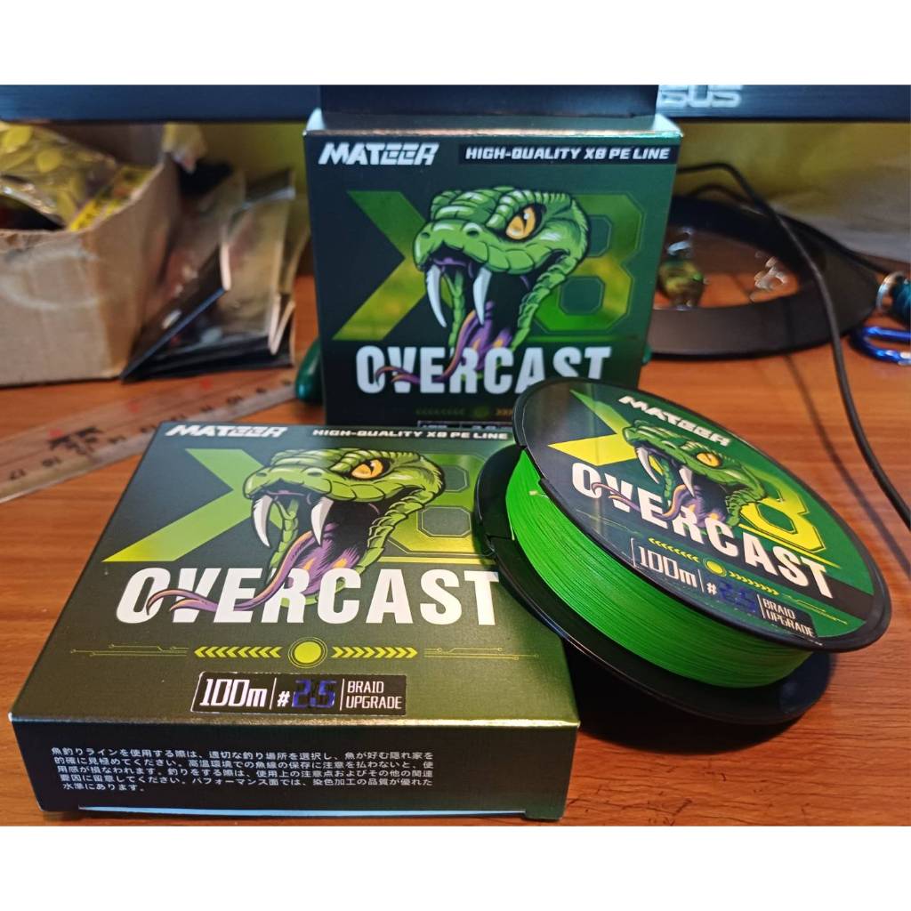 สายพีอี OVERCAST ( PE x-8 ) สายถัก8 ยาว100ม. รูปที่ 2