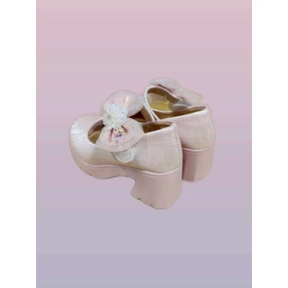9215รองเท้าคัทชูเด็กงานแฟชั่นมี 3 สีครีมขาวชมพูsize 26- 36