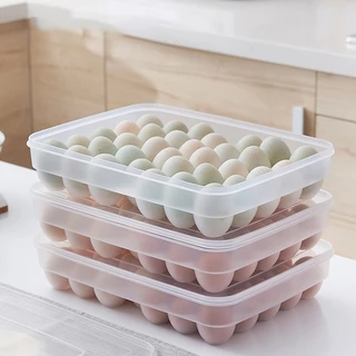 Goody Home กล่องใส่ไข่ กล่องเก็บไข่ Egg Storage บรรจุได้ 34 ฟองให้ไข่สดนานขึ้น วางซ้อนได้
