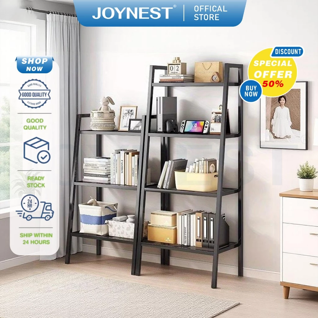 JOYNEST ชั้นวางของอเนกประสงค์ ทรงสี่เหลี่ยมคางหมู รับน้ำหนักได้ดี แข็งแรงทนทาน