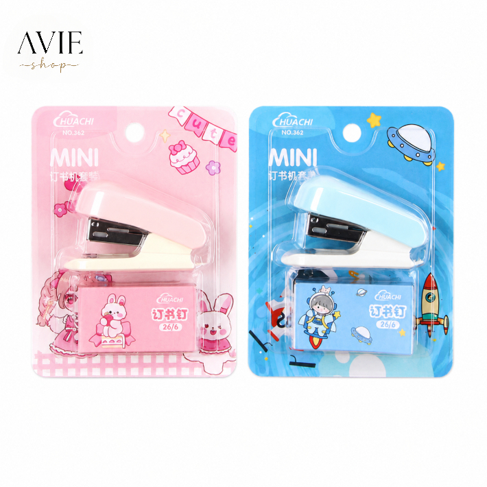 แม็กเย็บกระดาษ Stapler รองรับลวด 24/6 26/6 แถมฟรีลวดเย็บ 400 ด้าม