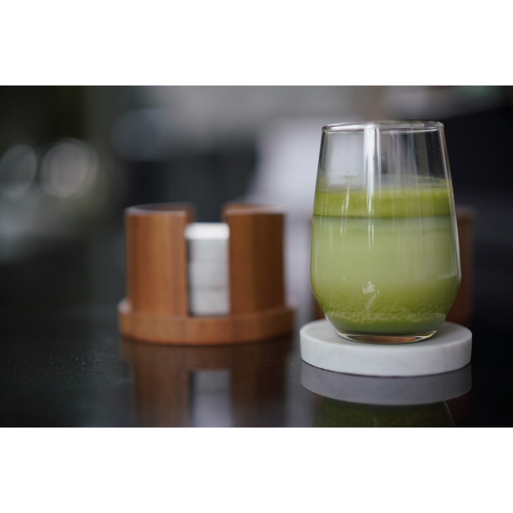 ที่รองแก้วหินอ่อนแท้ White Carrara Marble Coaster ทรงกลม 9 ซม. ถาดเล็ก แต่งโต๊ะ คาเฟ่ พร้อมส่ง