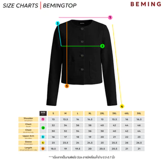 Bemingtop1235(S-5XL)-Vavie Top - เบลเซอร์ผ้าทวีตดีไซน์คอกลมให้ลุคเรียบหรูใส่ง่ายได้โอกาส